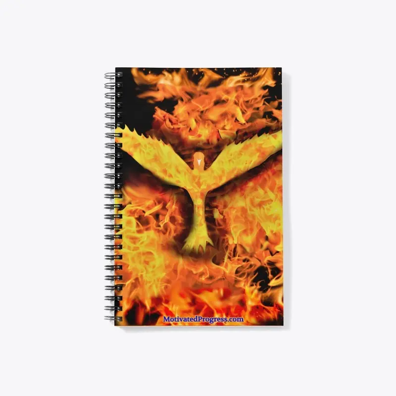 Phoenix notebook and grip ring.